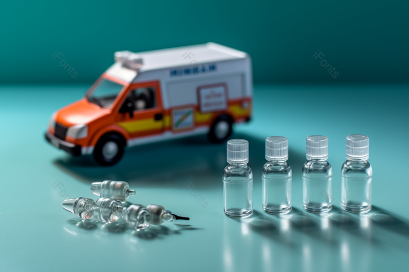医疗疫苗药品创意小车健康实验医疗广告摄影图微缩模型图像,高清,摄影图,摄影图片,图片大全,摄影图免费下载